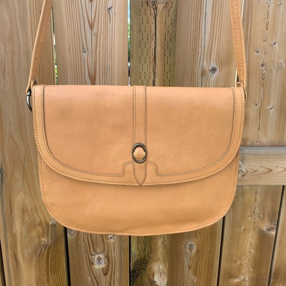 Handbags - Vintage French Crossbody Leather Bag